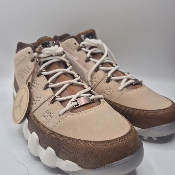 Nike Air Jordan 9 Golf NRG PGA Masters Woods WoodGrain Brown 10.5 FN6929-200 - Picture 12 of 16
